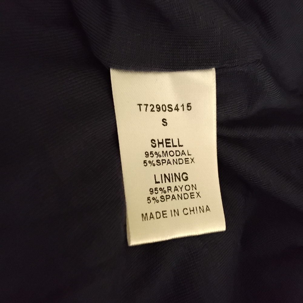 Tart Women's S Navy Stretchy Slinky Wide Leg Pull-on High Rise Pant New With Tag - Picture 4 of 5